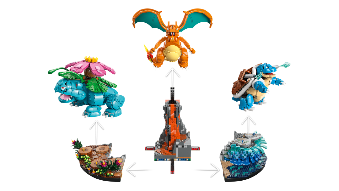 LEGO Pokémon Venusaur, Charizard and Blastoise | 72153