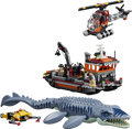 LEGO Jurassic World Mosasaurus Dinosaur Boat Attack | 77983