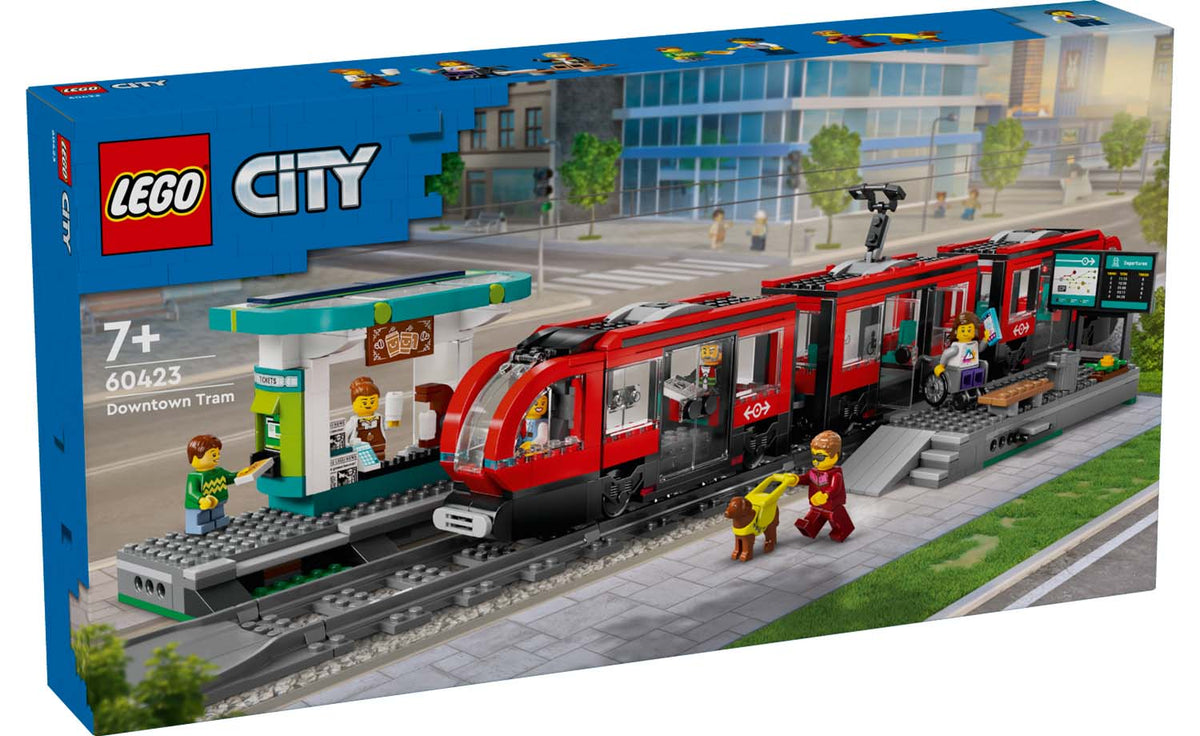 LEGO City Downtown Streetcar and Station | 60423
