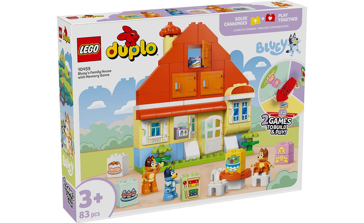 LEGO DUPLO Bluey's Family House with Memory Game | 10459